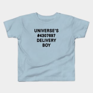 Universe's Number 4307697 Delivery Boy Kids T-Shirt